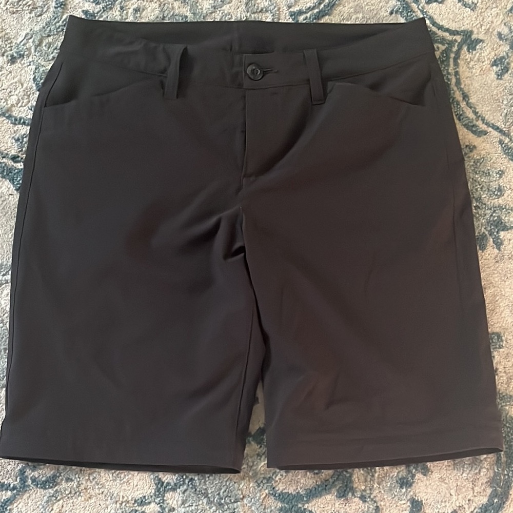 Eddie Bauer Womens Shorts Grey Travex Lightweight Stretch Outdoor Hiking sz4 EUC
